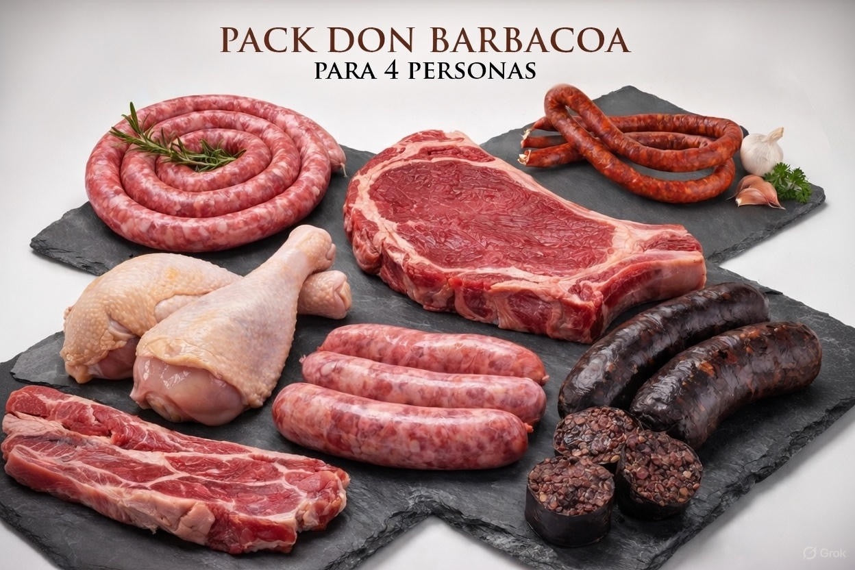 Pack Don Barbacoa 89’95€ para 4 personas. 